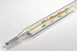Как восста­новить целостность «ра­зорвавшегося» ртутного столбика медицинского термометра