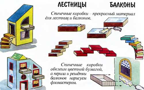 Городок-коробок: Лестницы и балконы