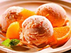 Апельсиново-ванильное мороженое