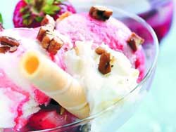 Рецеп клубничного йогуртового мороженого