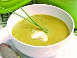 Крем-суп из зеленого лука
