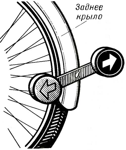 Электронный указатель поворотов для велосипеда
