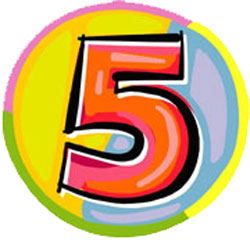  ""     5 !